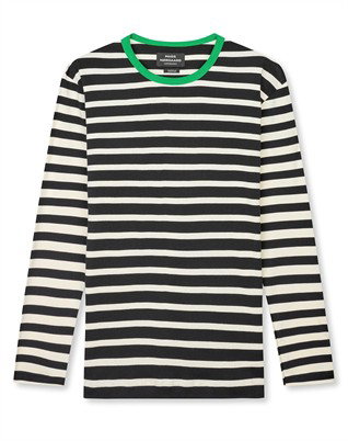 Trio Rib Tobias Langærmet Trøje - Verdant Green
